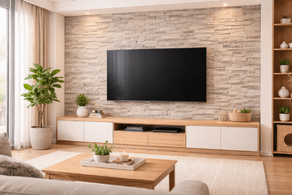 北歐風、工業風都適合！文化石電視牆優缺點與裝潢攻略